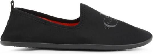 Calvin Klein Elastische Slip-On Ballet Flats Black Dames