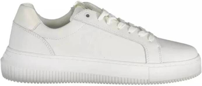 Calvin Klein Elegante witte sportsneakers met veters White Dames