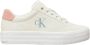 Calvin Klein Gedurfde Vulc Platte Lage Leren Sneakers White Dames - Thumbnail 1