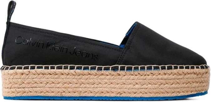 Calvin Klein Jeans Stijlvolle Espadrilles voor de Zomer Black Dames