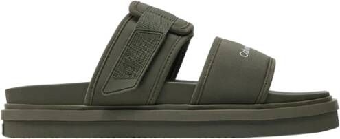 Calvin Klein Jeans Stijlvolle Groene Clip-Sandalen Green Heren