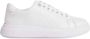 Calvin Klein Heren Lage Top Leren Sneakers White Heren - Thumbnail 1