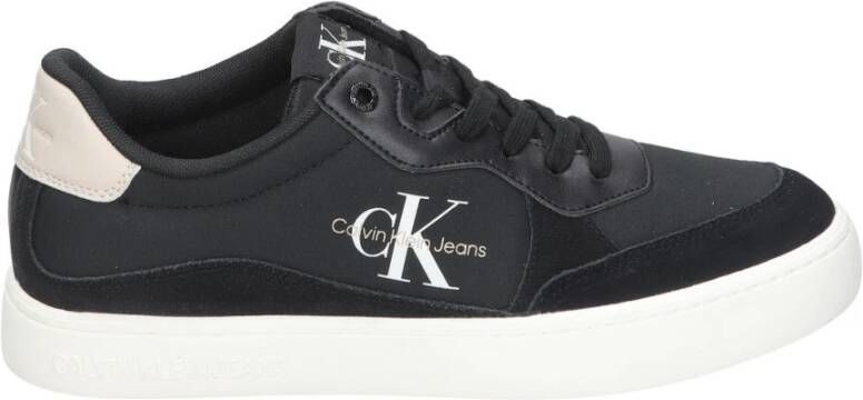 Calvin Klein Jeans Leren sneakers met labeldetails model 'CLASSIC CUPSOLE LOW MIX'