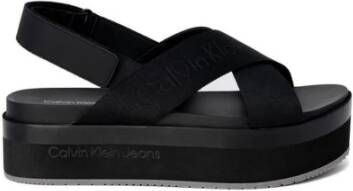 Calvin Klein Jeans 6cm Hak Polyethyleen Dames Sandalen Collectie Black Dames