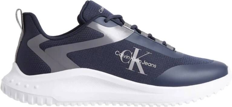 Calvin Klein Jeans Blauwe Sportieve Textiel Sneakers Blue Heren