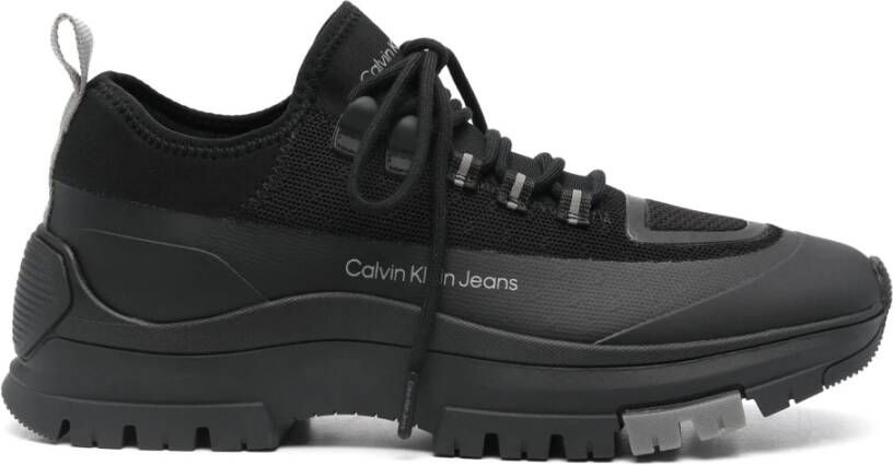 Calvin Klein Jeans Casual Veterschoenen in Zwart Black Heren