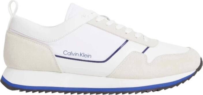 Calvin Klein Jeans Casual Witte Textiel Sneakers oor Heren White Heren