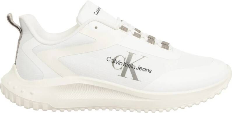 Calvin Klein Jeans Effen Vetersneakers White Heren