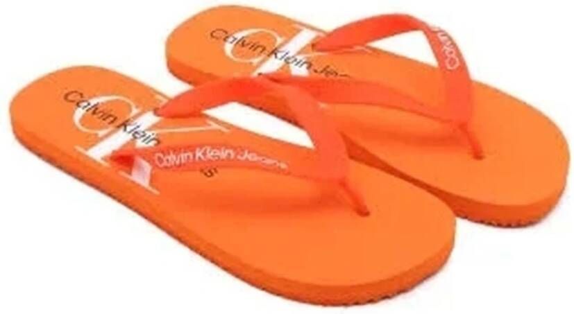 Calvin Klein Jeans Flip Flops Orange Heren