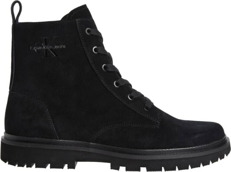 Calvin Klein Jeans Iconische Zwarte Veterschoenen Black Heren