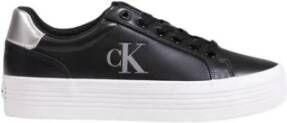 Calvin Klein Plateausneakers BOLD VULC FLATF LACEUP LTH lage schoen freizeitsneaker veterschoen met stijlvolle plateauzool