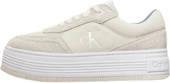 Calvin Klein Jeans Lage Sneakers Beige Dames