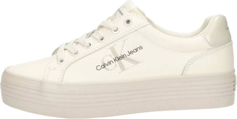 Calvin Klein Jeans Lage Sneakers Beige Dames