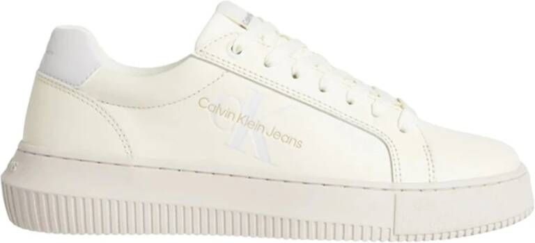 Calvin Klein Jeans Lage Sneakers White Dames