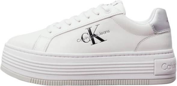 Calvin Klein Jeans Lage Sneakers White Dames