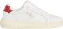 Calvin Klein Sportieve witte vetersneakers met print White Heren - Thumbnail 11