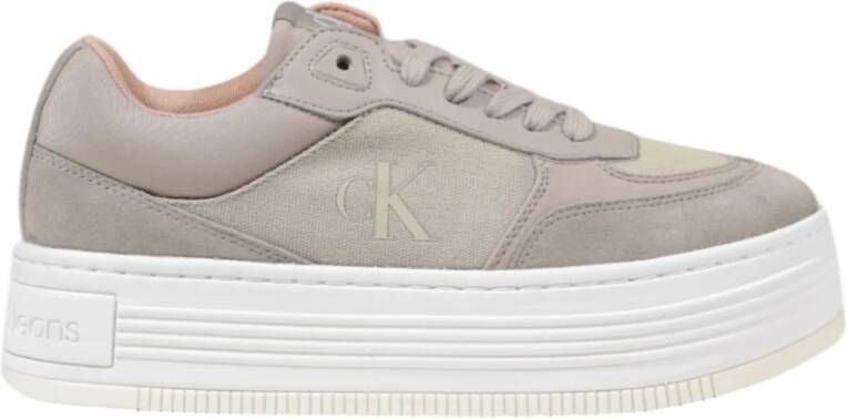 Calvin Klein Jeans Lente Zomer Dames Sneakers Collectie Beige Dames