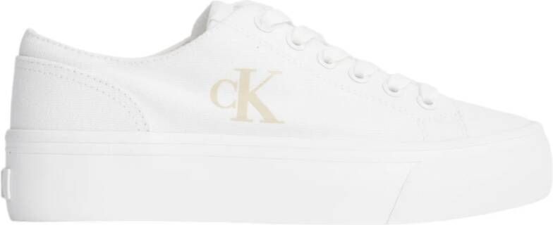 Calvin Klein Jeans Lente Zomer Dames Sneakers Collectie White Dames