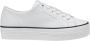 Calvin Klein Jeans Leren Dames Sneakers Lente Zomer Collectie White Dames - Thumbnail 5