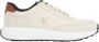 Calvin Klein Jeans Leren Heren Sneakers Lente Zomer Collectie Beige Heren - Thumbnail 1