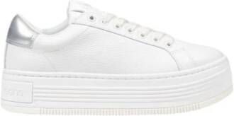 Calvin Klein Plateausneakers BOLD FLATF LOW MIX OHB veterschoenen lage schoen vrijetijdsschoen met hielcontrast