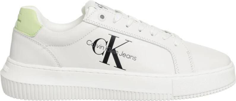 Calvin Klein Jeans Ck Jeans Dikke Cupsole Mono Sneakers Streetwear Vrouwen