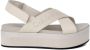 Calvin Klein Jeans Plateau Sandalen Lente Zomer Collectie Beige Dames - Thumbnail 1