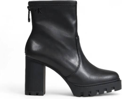 Calvin Klein Jeans Platform Zip Schoenen Herfst Winter Collectie Black Dames