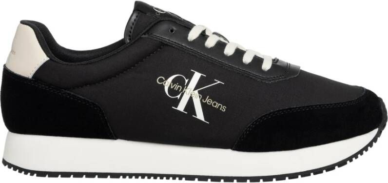 Calvin Klein Sneakers RETRO RUNNER LOW MIX MTL vrijetijdsschoen halfschoen veterschoen met plateauzool