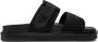 Calvin Klein Jeans Zwarte Dubbele Bar Platte Sandaal Black Heren - Thumbnail 12