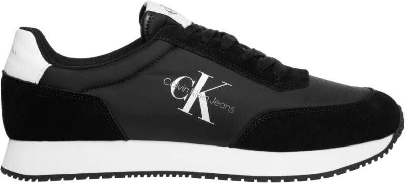 Calvin Klein Jeans Milieuvriendelijke Sneakers met Schuim Binnenzool en Gerecyclede Materialen Black Heren