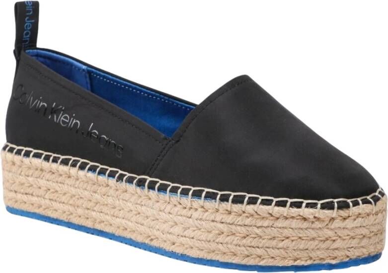 Calvin Klein Jeans Stijlvolle Espadrilles voor de Zomer Black Dames