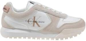 Calvin Klein Jeans Suede Leather Sneaker Women's Collection White Dames