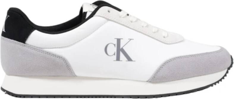 Calvin Klein Jeans Suede Leren Herenschoenen Collectie White Heren