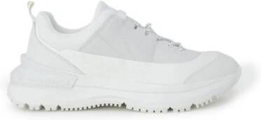 Calvin Klein Jeans Suede Sneaker met 5 cm hak White Heren