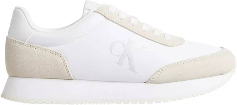 Calvin Klein Jeans Witte Casual Synthetische Sneakers White Dames