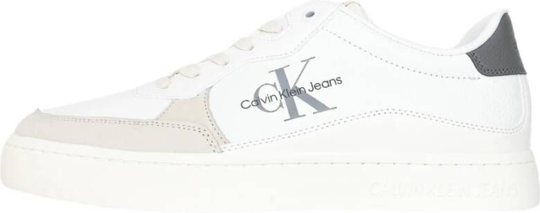 Calvin Klein Jeans Witte Heren Logo Sneakers Multicolor Heren