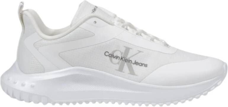 Calvin Klein Jeans Witte Instap Schoenen Lente Zomer Vrouwen White Dames