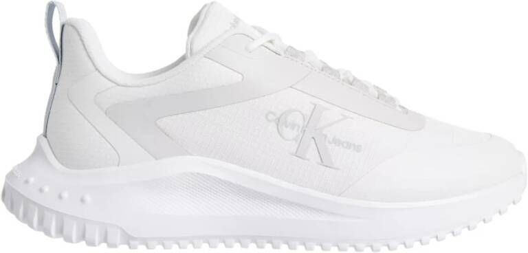 Calvin Klein Jeans Witte sportieve synthetische sneakers voor vrouwen White Dames