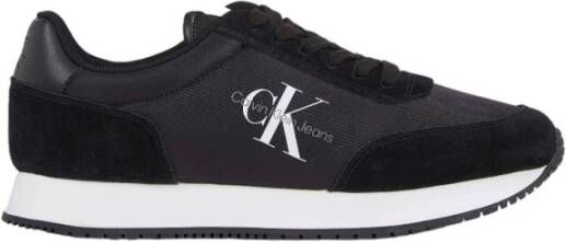 Calvin Klein Jeans Zwarte casual textiel damessneakers Black Dames