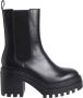 Calvin Klein Jeans Zwarte Chunky Heeled Chelsea Enkellaarzen Black Dames - Thumbnail 9