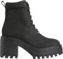 Calvin Klein Jeans Zwarte Chunky Heeled Rits Enkellaarzen Black Dames - Thumbnail 1