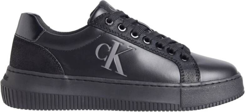 Calvin Klein Jeans Zwarte Chunky Sneakers voor Vrouwen Black Dames