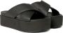 Calvin Klein Slippers FLATFORM CROSS MG UC plateau zomerschoen pantoffels met kruisverband - Thumbnail 9