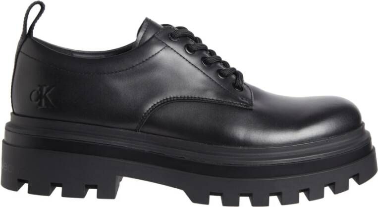 Calvin Klein Jeans Zwarte Derby Zakelijke Schoenen Black Heren