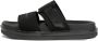 Calvin Klein Jeans Zwarte Dubbele Bar Platte Sandaal Black Heren - Thumbnail 1