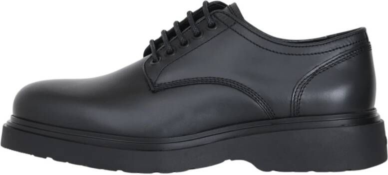 Calvin Klein Jeans Zwarte platte schoenen Elegante formele stijl Black Heren