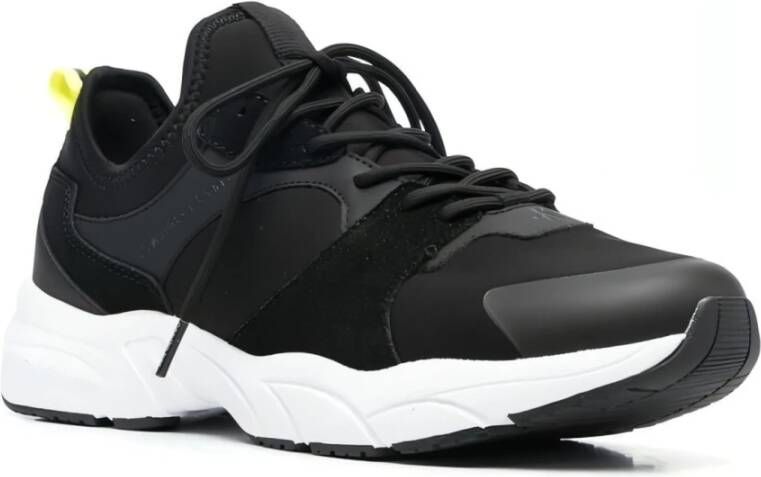 Calvin Klein Jeans Zwarte Sneakers met Strak Design Black Heren