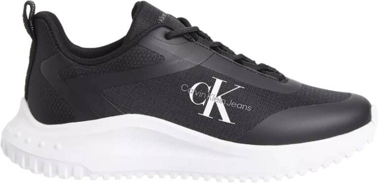 Calvin Klein Jeans Zwarte sportieve synthetische sneakers voor vrouwen Black Dames