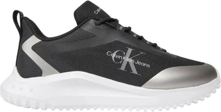 Calvin Klein Jeans Zwarte Textiel Sportieve Sneakers Vrouwen Black Dames